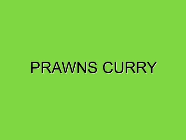 prawns curry
