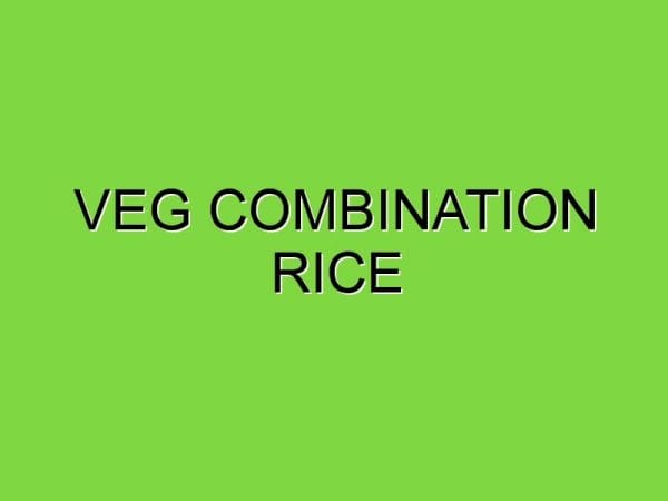 veg combination rice