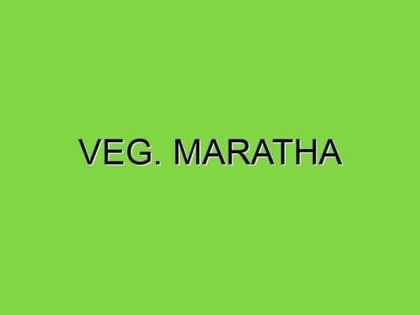 veg. maratha